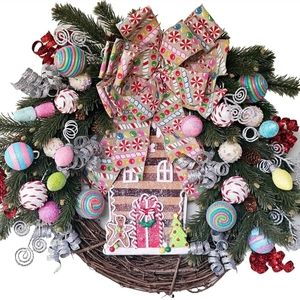 Gingerbread Candyland Christmas wreath